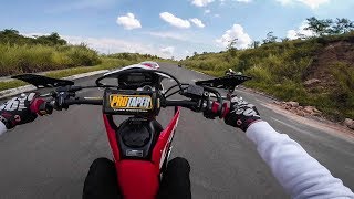 WHEELIE PAKE CRF 150L   LATIHAN WHEELIE [upl. by Lynett]