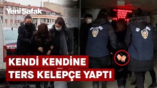 Sedef Kabaş kelepçe takılmadığı halde ters kelepçe takılmış gibi yaptı [upl. by Enyamert]