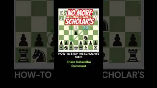 HOW TO STOP THE SCHOLARS MATE chess schach ajedrez xadrez caturday chessgame chesscom [upl. by Yorgo656]