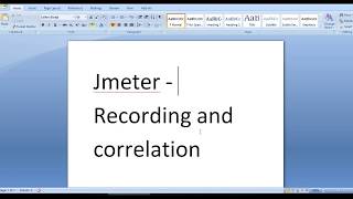 Performance Testing Expert Jmeter recording and correlation in detail [upl. by Mylander]