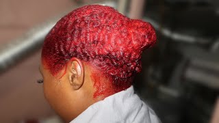 DYING HAIR RED USING LOREAL HICOLOR HILIGHTS  DETAILED [upl. by Liz326]