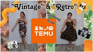 TEMU “VintageRetro” clothing tryon review [upl. by Isaacs]