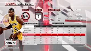 NBA 2K18 All Historic Rosters Ratings and Grades [upl. by Leihcey181]