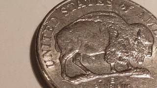 2005 D Nickel DD Double Die Reverse Buffalo Tail amp ankle [upl. by Ahtela]