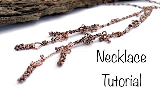 Jewelry Tutorial Lariat Necklace [upl. by Daphene982]