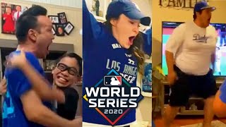 Dodgers Fan Reactions To World Series 2020 [upl. by Ardeed]