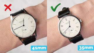 How to Choose the Right Size Watch for Your Wrist ft Farfetch amp Nomos [upl. by Alin]