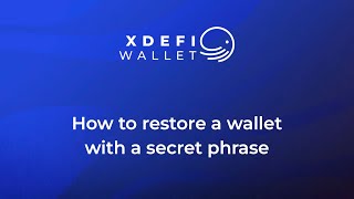 How to restore a wallet with a secret phrase [upl. by Ijneb]