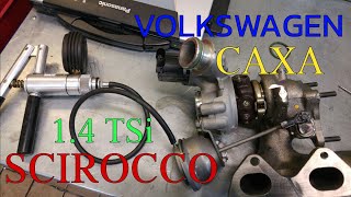 VW 14 Tsi TURBO REPAIR NAPRAWA TURBO CAXA ENGINE [upl. by Arakahs]