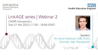 CRISPR therapeutics a LinkAGE webinar [upl. by Raybourne]