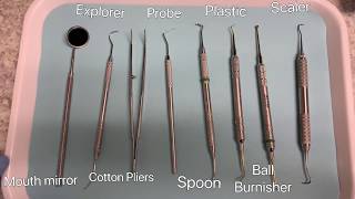 BASIC DENTAL INSTRUMENTS for BEGINNERS  USES OF INSTRUMENTS  EASY [upl. by Nerraw]