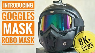 GOGGLE MASK FOR OPEN FACE HELMET  UNBOXING  REVIEW  RIDE R RAHUL [upl. by Ilan668]