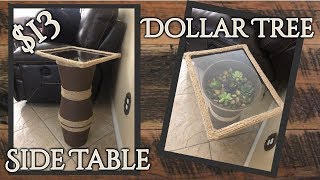 DIY Dollar Tree Side Table Terrarium [upl. by Etennaej]