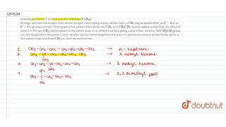 Draw the structures of the nine isomeric heptanes C7H16 Strategy start with the straight [upl. by Salomie]