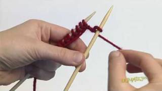 How to Make a Knit Stitch EnglishStyle For Dummies [upl. by Tneicniv]