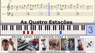 Músicas Fáceis Para Teclado  004 As Quatro Estações [upl. by Eirac503]