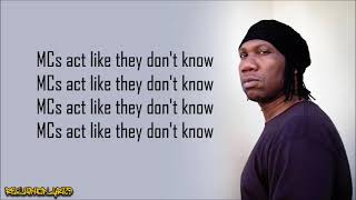 KRSOne  MCs Act Like They Dont Know Lyrics [upl. by Caputto]