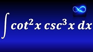 193 Integral de cotangente cuadrada por cosecante cubica TRIGONOMETRICA EJERCICIO RESUELTO [upl. by Khalil]