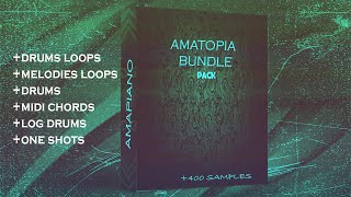 🔥 400🔥 Amapiano sample Pack 2023  Melodies loopsDrum loopsMIDI chordsDrumsOneshotsLog drums [upl. by Bautram]