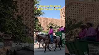 First Time to witness Cheyenne Wyoming 2024 Frontier Parade  w chippewa navajoland [upl. by Ungley233]