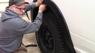 Installing Husky liner Fender flares on a RAM 1500 classic Tradesman [upl. by Kayle222]