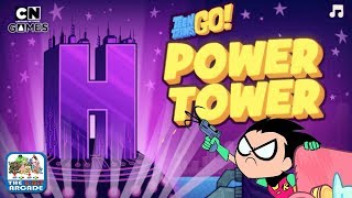 Teen Titans Go Power Tower  Scale the Tower with just your Grappling Hook Cartoon Network Games [upl. by Oniger]