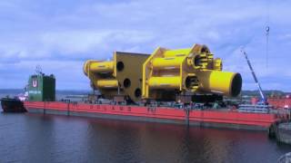 Solutions Howwedoit How Sarens loaded out a 23000t jacket in 2014 in Norway [upl. by Areemas]