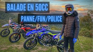 Balade en 50cc betashercofantichusqvarna [upl. by Sirraf]