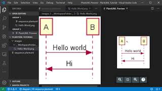 Using PlantUML in VSCode [upl. by Kcirdez281]