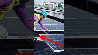 How to connect DC connector and install a solar panel in the roof top in safely [upl. by Zubkoff487]