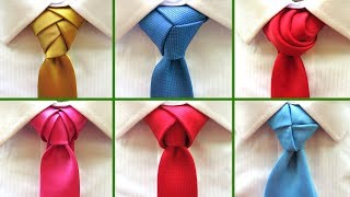 8 Best tie knots for Wedding and Festive events  How to tie a necktie [upl. by Faria]