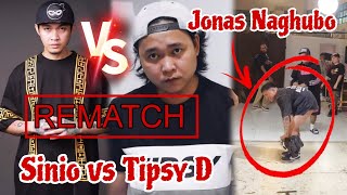 Tipsy D vs Sinio Rematch sa AHON  Jonas Naghubo sa battle sa PSP [upl. by Euf]