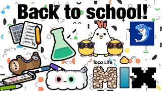 Toca life mix  back to school [upl. by Vaios]