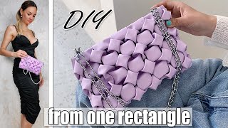 DIY FANCY CLUTCH FROM ONE PIECE OF FABRIC ❤️️ How to Make Smocking Purse Bag Easy  GIRL CRAFT [upl. by Llednahc]