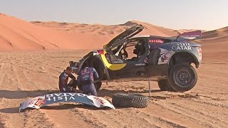 Dakar Rally 2024 Stage 6b  Broken Steering Arm for Nasser AlAttiyah [upl. by Gnoc646]