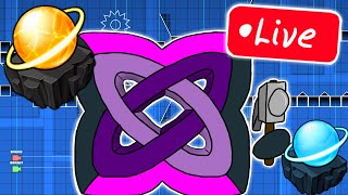 Creating for the space gauntlet  Geometry dash LIVE [upl. by Ymmat]