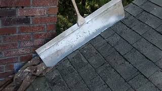 Protect lead flashing when soft washing roof [upl. by Bickart711]