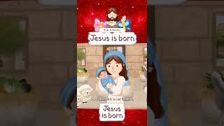 JESUS IS BORN HUMBLE MANGER · BIBLE STORIES FOR CHILDREN KIDS · ANIMATED CARTOON JESUS shorts [upl. by Pierrette]