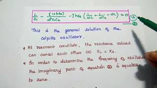 Colpitts Oscillator  Operation  Frequency of Oscillation  EC8452 [upl. by Vikky]