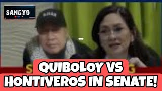 QUIBOLOY VS HONTIVEROS SEANATE HEARING [upl. by Yleen]