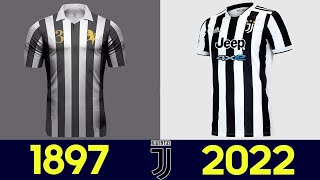 Levoluzione della divisa da calcio della Juventus  Tutte le maglie Juventus Football nella storia [upl. by Auria]