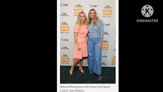 Reese Witherspoon channellegally blondes pink Chanel slingback pumps at hello sunshines away conf [upl. by Stodder]