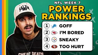 Our Week 7 POWER RANKINGS [upl. by Jariv343]