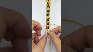 How to make string bracelets with bead diy bracelet tutorial [upl. by Ael267]