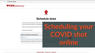 How to schedule COVID 19 vaccine online with CVS [upl. by Quiteri]