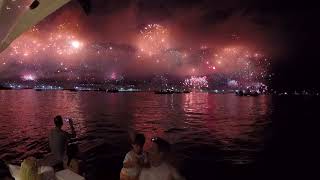 Reveillon 2018  2017  2018  COPACABANA Rio de Janeiro  Lancha Big Seven [upl. by Fennell]