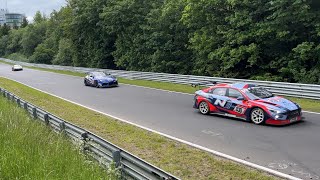 24h Nürburgring 2022  Hatzenbach flyby of GT3 TCR and GT4 [upl. by Faro]