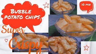 Bubble Potato Chips ll Snack time ll 3 ingredient snack idea [upl. by Ninnette346]