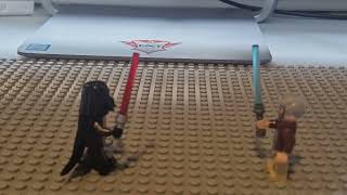 Lego Star Wars Stop Motion Ben Kenobis Death [upl. by Olinad]