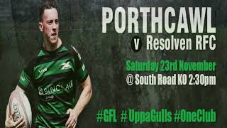 Season 20192020  Porthcawl 1XV v Resolven 1XV 1st Half [upl. by Zoarah]